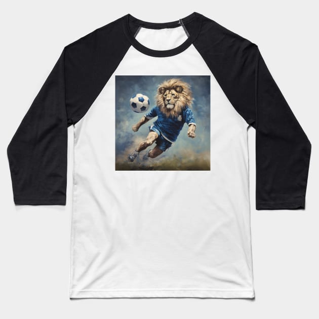 Blue Lion Vintage Baseball T-Shirt by tysonstreet